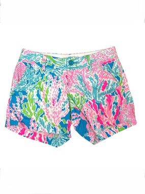 Lilly Pulitzer Callahan shorts 5” inseam‎ Size 2 Lets Cha Cha print